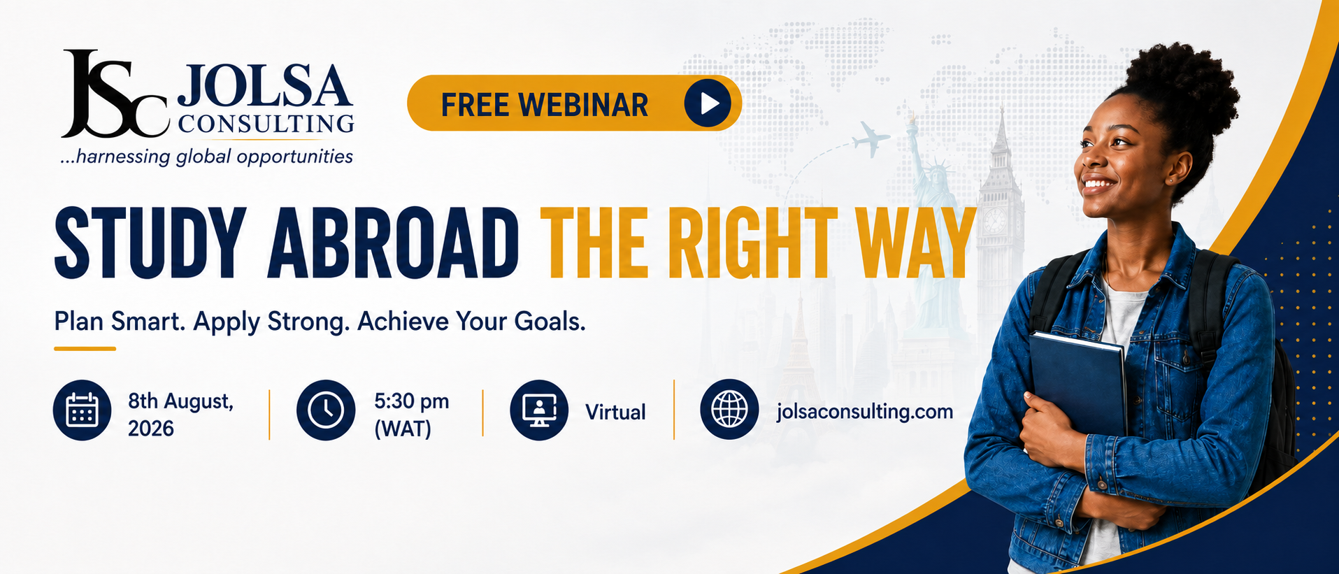 Free webinar: Study Abroad the Right Way — plan smart, apply strong, achieve your goals